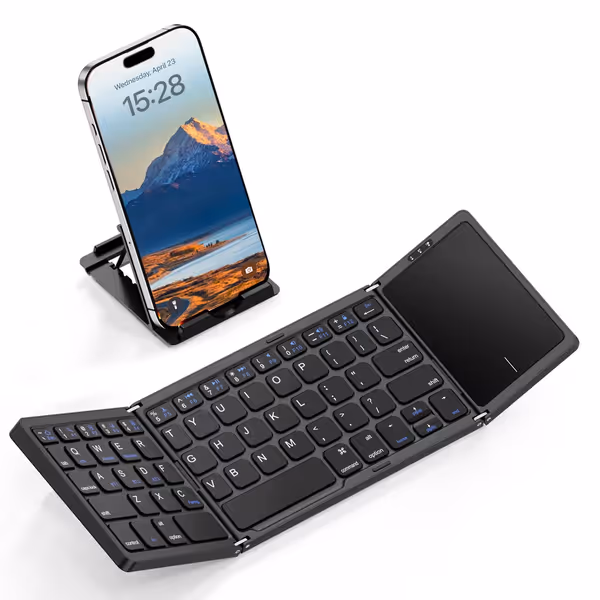 Foldable Bluetooth Keyboard with Touchpad